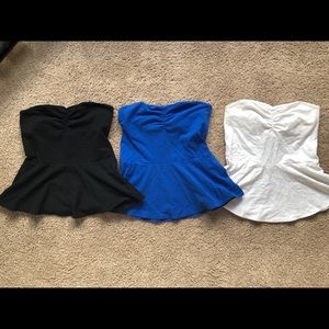 Aerie Peplum Tube Tops
